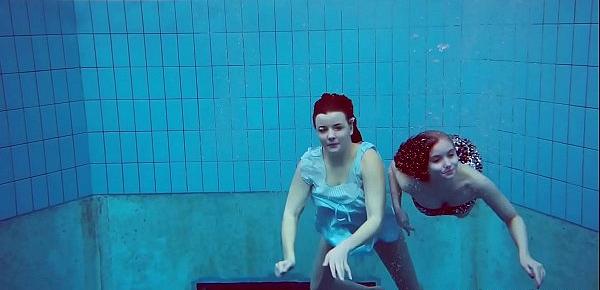 trendsDashka and Vesta underwater teens